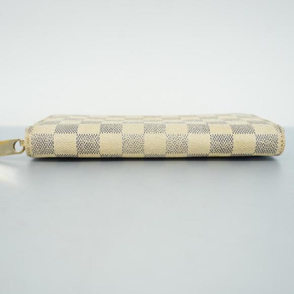 Louis Vuitton Long Wallet Damier Azur Zippy N60019 White Men's Women's - Picture 2 of 15